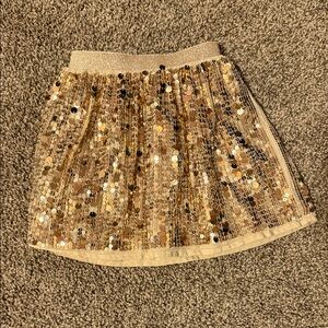 H&M Kids Gold Sequin Skirt